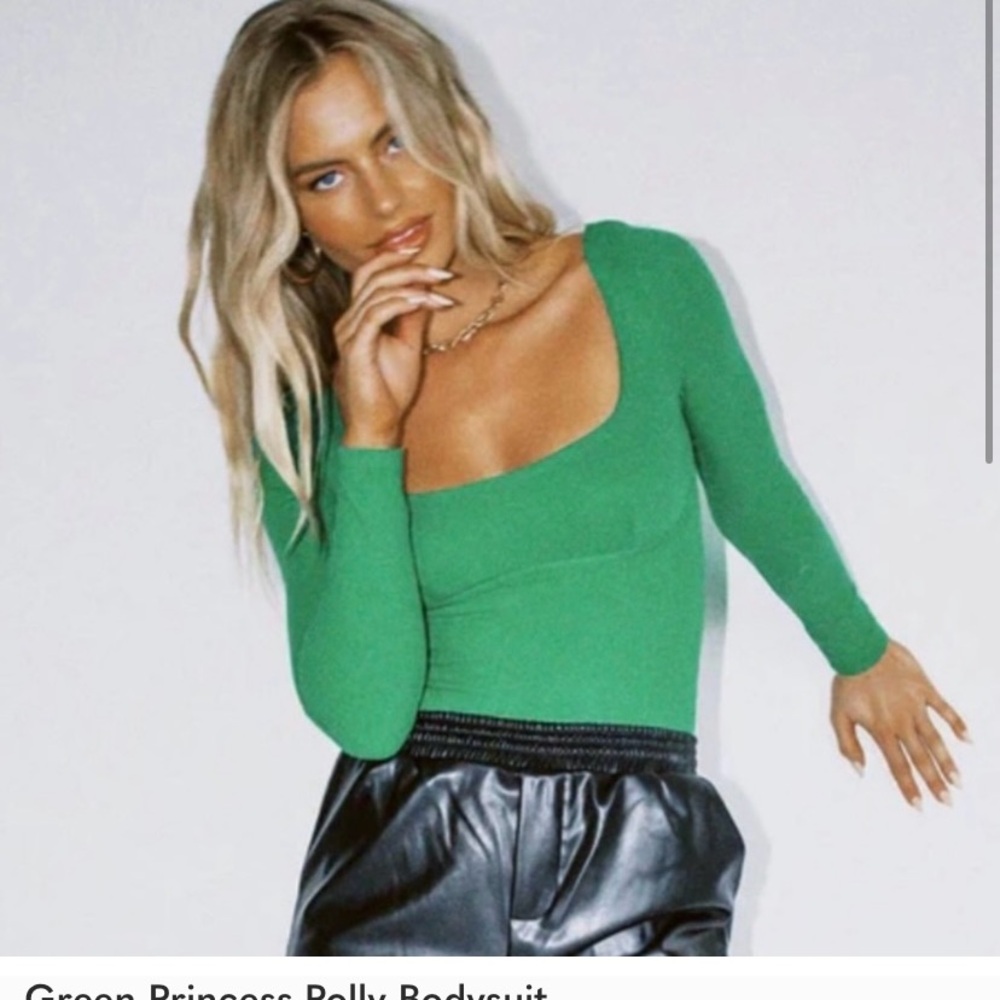 Princess polly green bodysuit